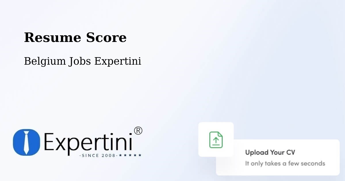 Resume Score & Job Description Match Tool – Liège - Belgium Jobs Expertini